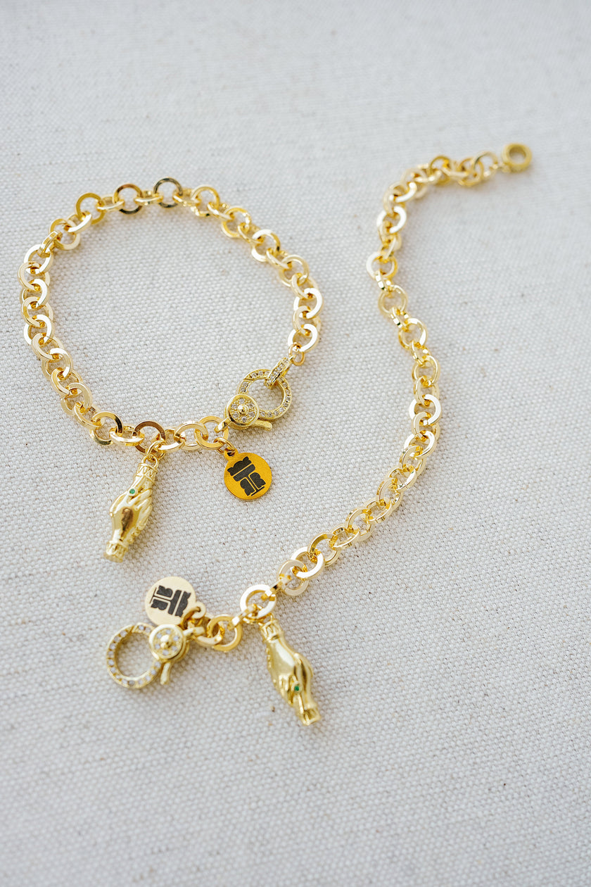 Taylor Reese x NLJC Handshake Charm Bracelet