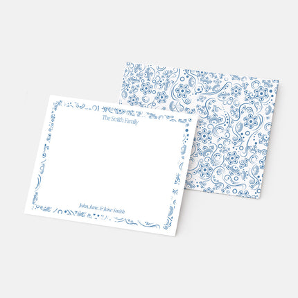 Blue Belle Garden Family Stationery Set