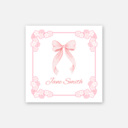 Bubbles & Bows Girl's Sticker