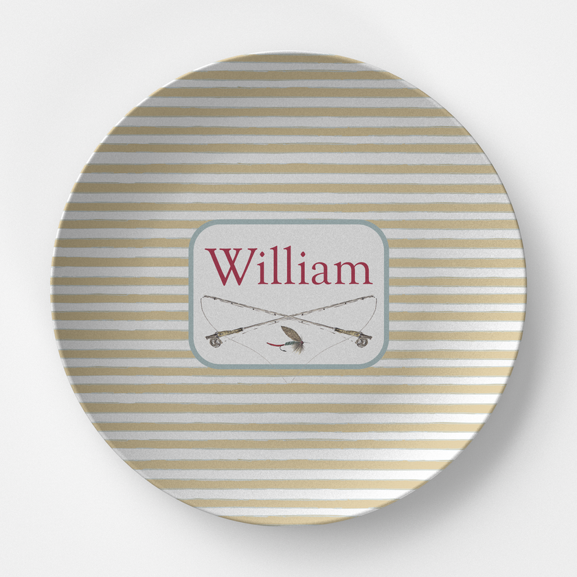 Fly-Fishing Deco Plate