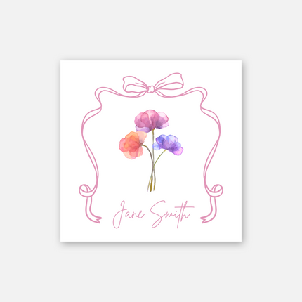 Garden Confetti Girl's Sticker
