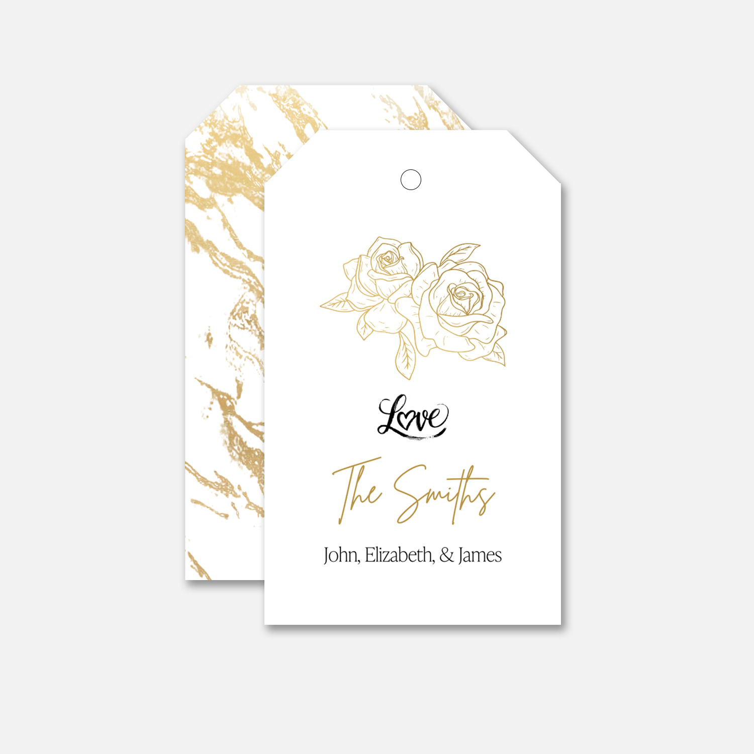 Gilded Rose Family Gift Tag