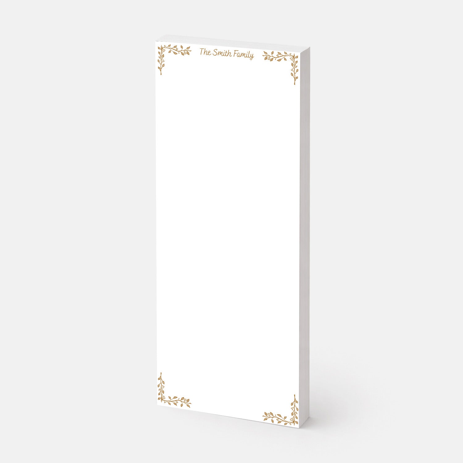 Golden Vine Family Notepad