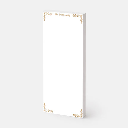 Golden Vine Family Notepad