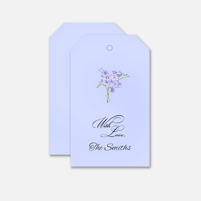 Lavender Keepsake Family Gift Tag