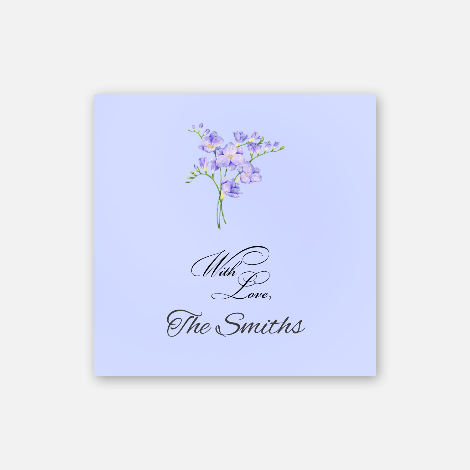 Lavender Keepsake Family Sticker