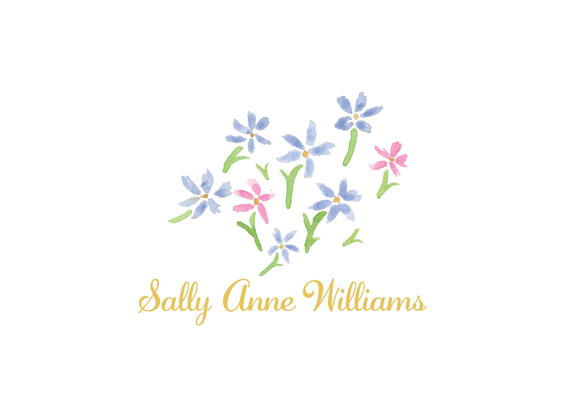 Everyday Ladies' Folded Cards - Floral Design