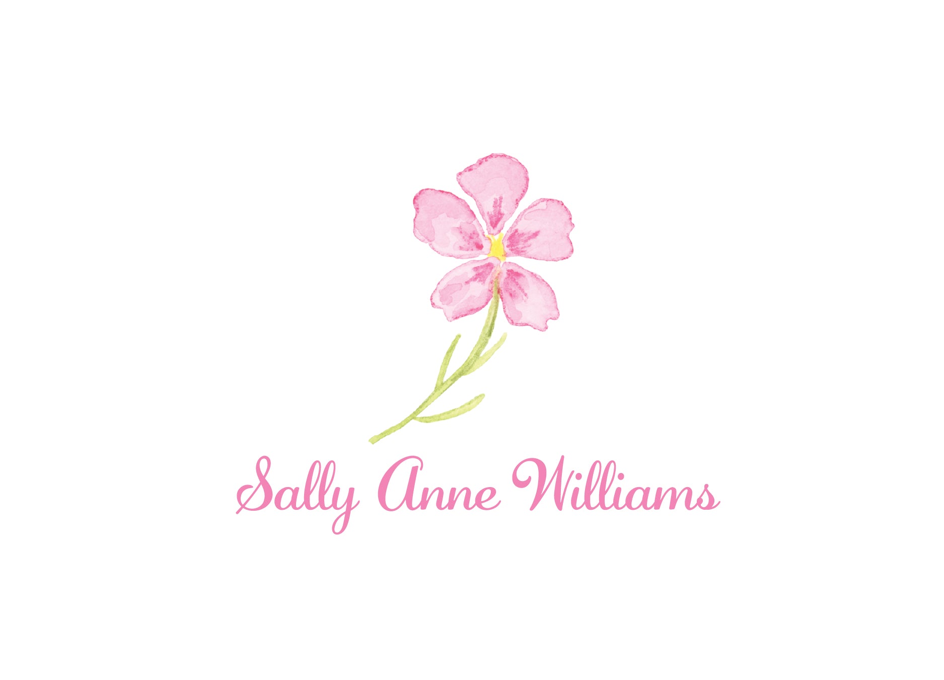 Everyday Ladies' Folded Cards - Flower Design