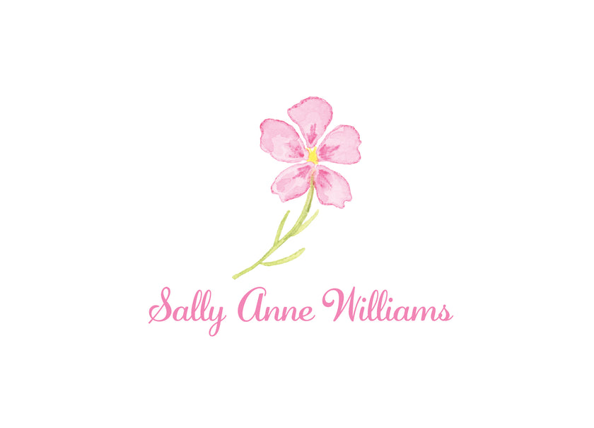 Everyday Ladies' Folded Cards - Flower Design