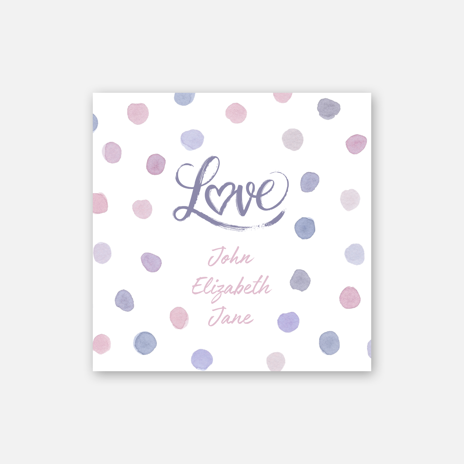 Pastel Polka Family Sticker