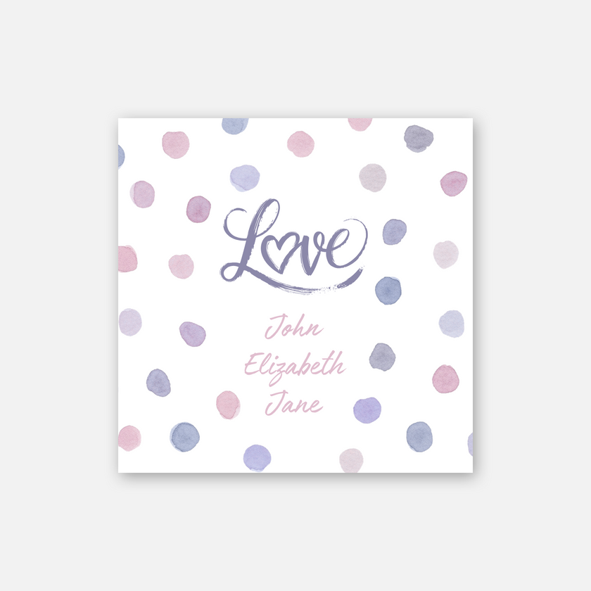 Pastel Polka Family Sticker