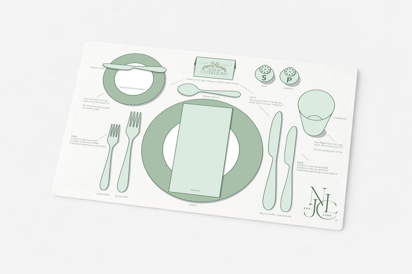 Etiquette Placemat with Logo
