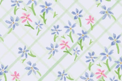 Blue and pink floral pattern