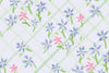 Blue and pink floral pattern