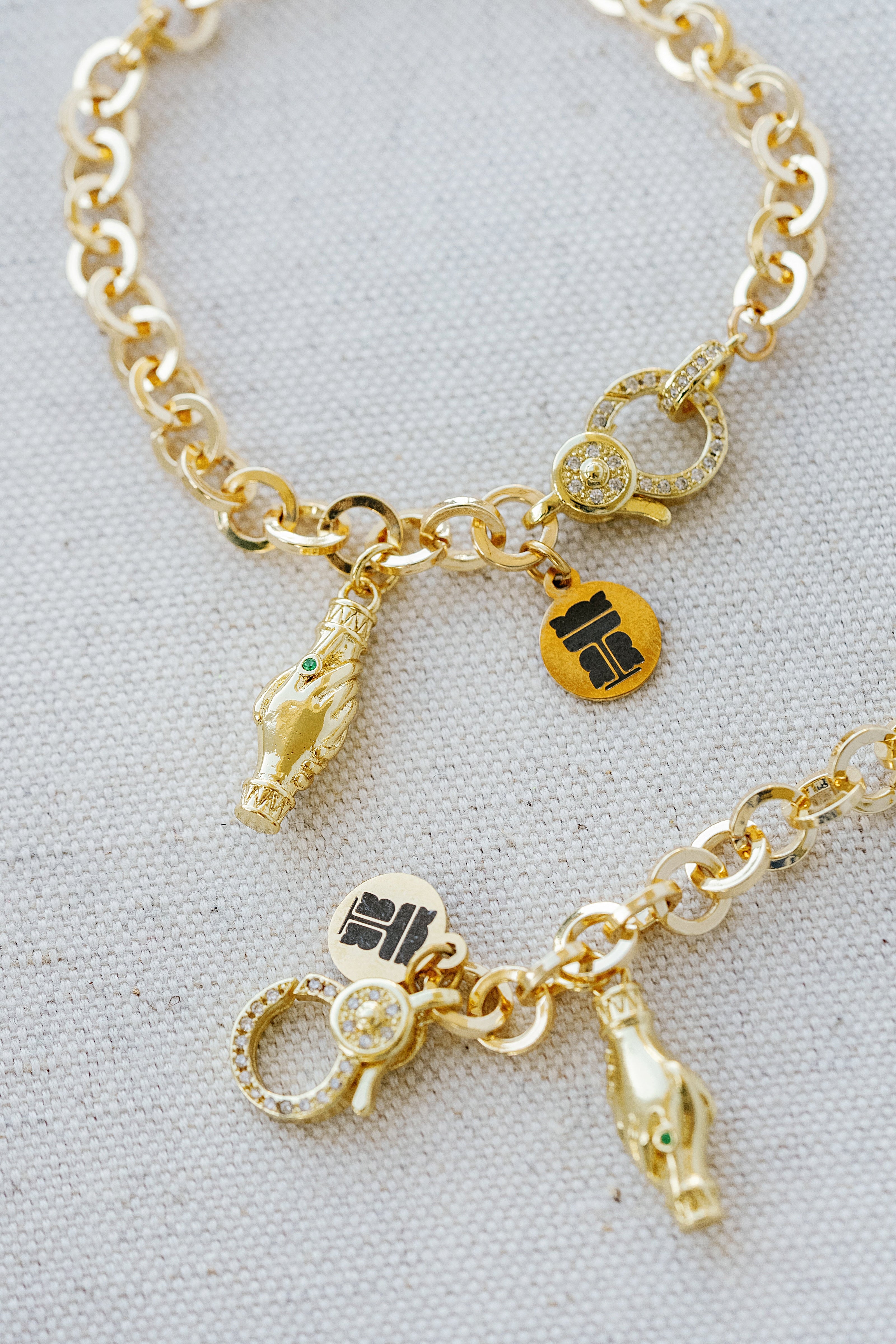 Taylor Reese x NLJC Handshake Charm Bracelet
