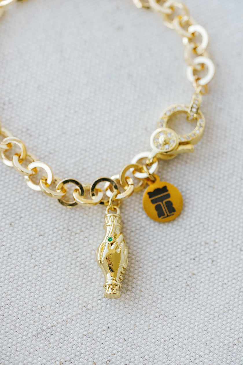 Taylor Reese x NLJC Handshake Charm Bracelet