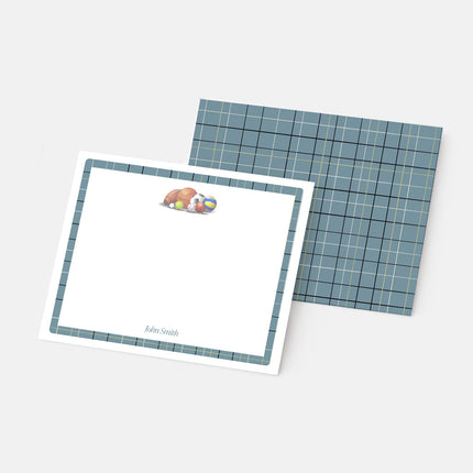 Varsity Plaid Boy's Stationery Set