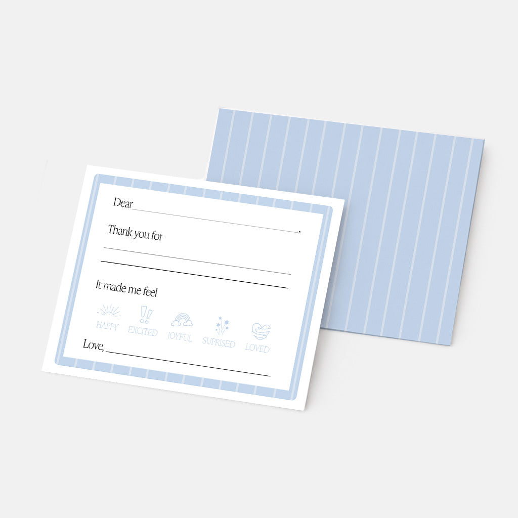 Windsor Blue Thank You Note Set