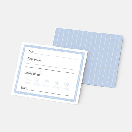 Windsor Blue Thank You Note Set