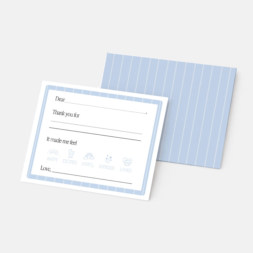 Windsor Blue Thank You Note Set